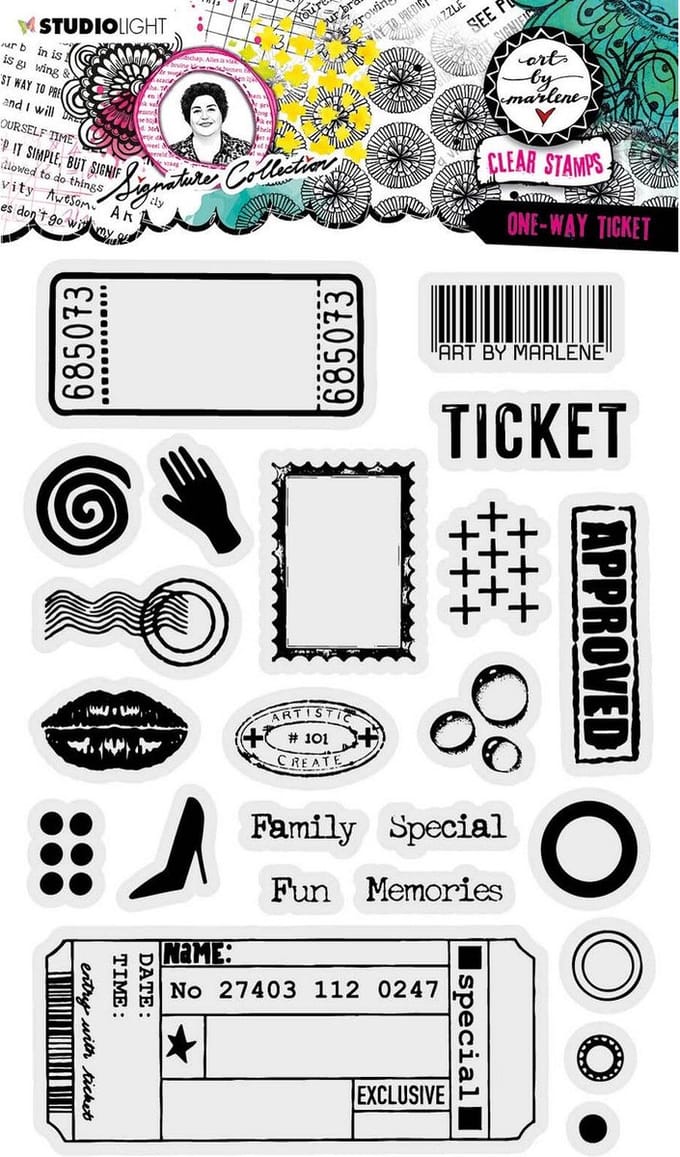 Studio Light Signature Collection Clear Stamp One-Way Ticket