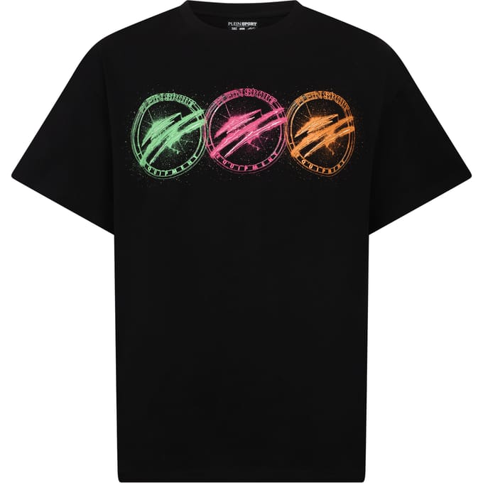 Round Neck T-Shirt Multicolor Scratch