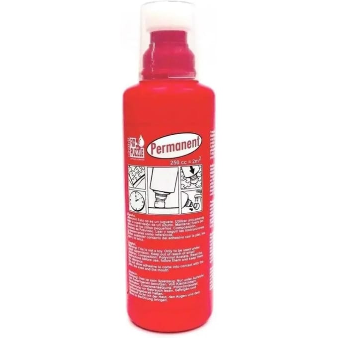 Permanente lijm EDUCA - 17193 voor puzzels - 250 cm3 - Rood