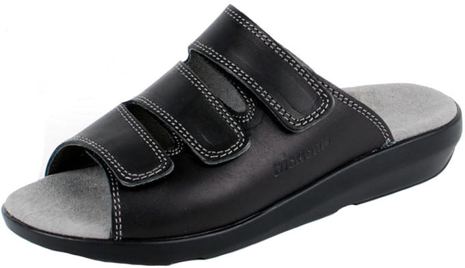 Vochtabsorberende Slipper Zwart met Microfiber Voering | BigHorn 3201 | Maat 38