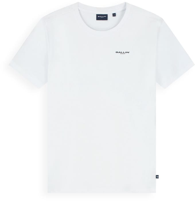 Ballin Amsterdam - Jongens Regular fit T-shirts Crewneck SS - White - Maat 12