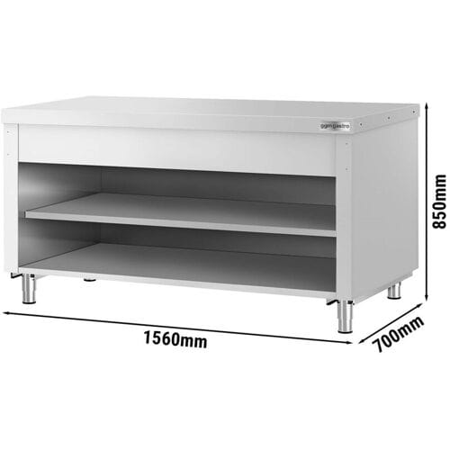 GGM Gastro Arbeitsschrank KOPENHAGEN - 1560mm - Edelstahl