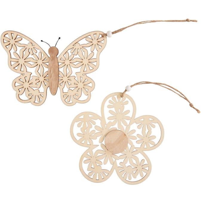 VBS Decoratieve hanger "Vlinder en bloem"