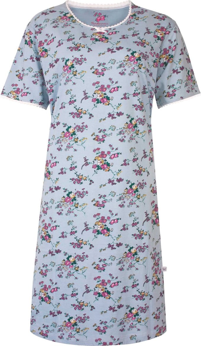 Tenderness Dames Nachthemd - Slaapkleedje - Mint Blauw - Maat S