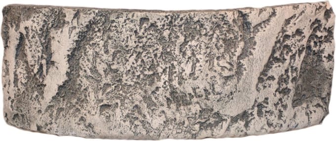 CeramicNature Keramisch terras grijs voor aquarium en terrarium Medium 33 x 7 x 14cm