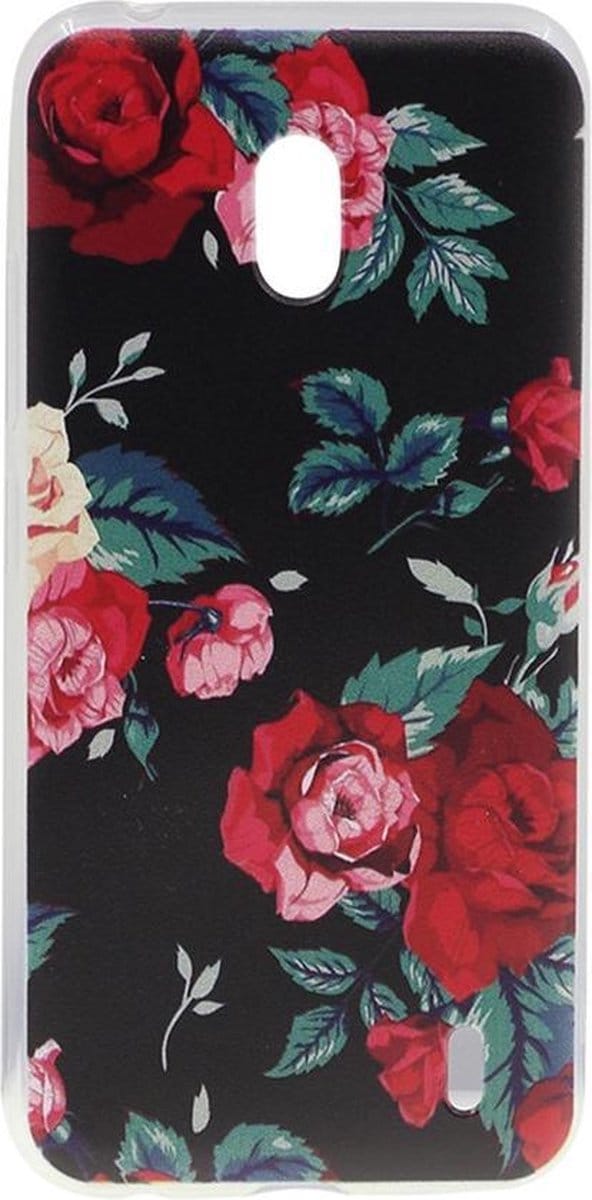 Shop4 - Geschikt voor Nokia 2.2 (2019) Hoesje - Zachte Back Case Rozen