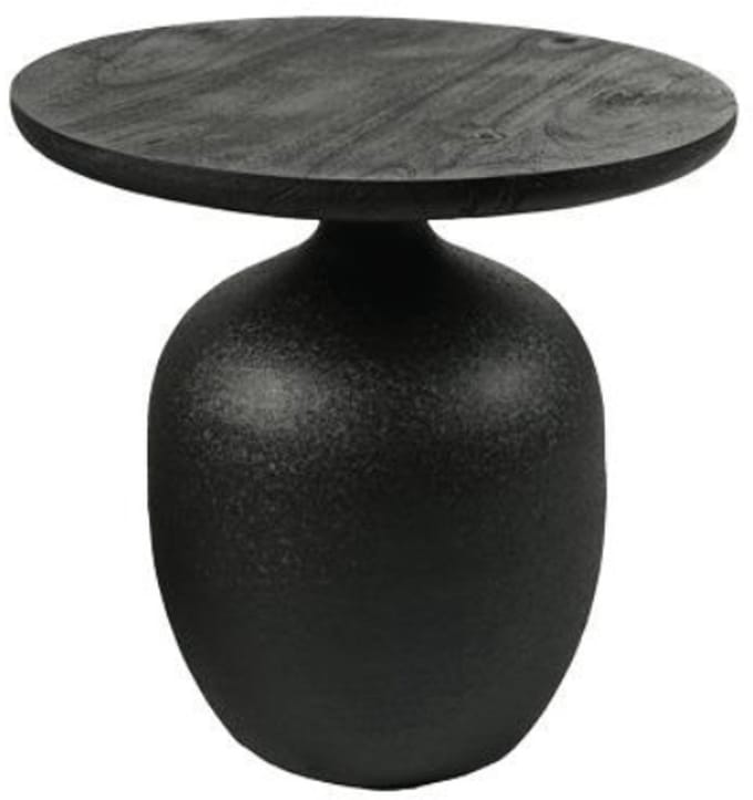 Tower Living Bijzettafel Vigo Zwart 45cm