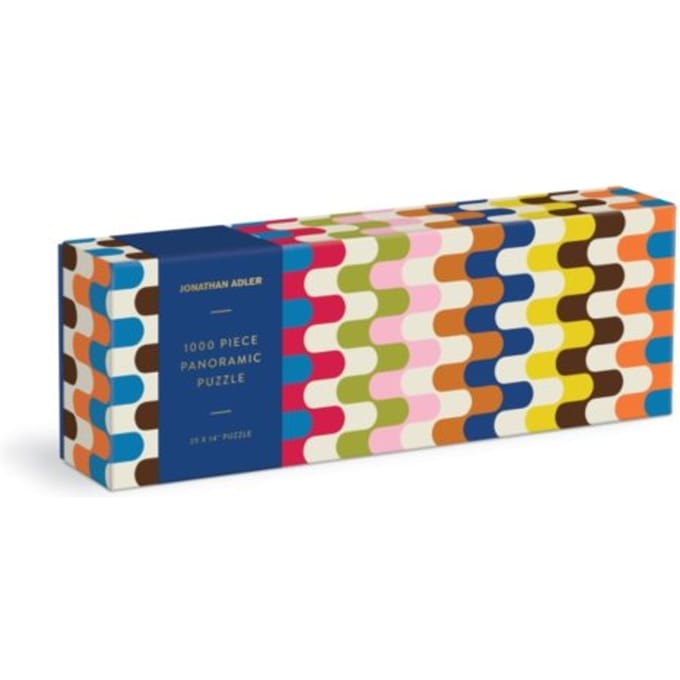 Jonathan Adler Bargello 1000 Piece Panoramic Puzzle - Galison