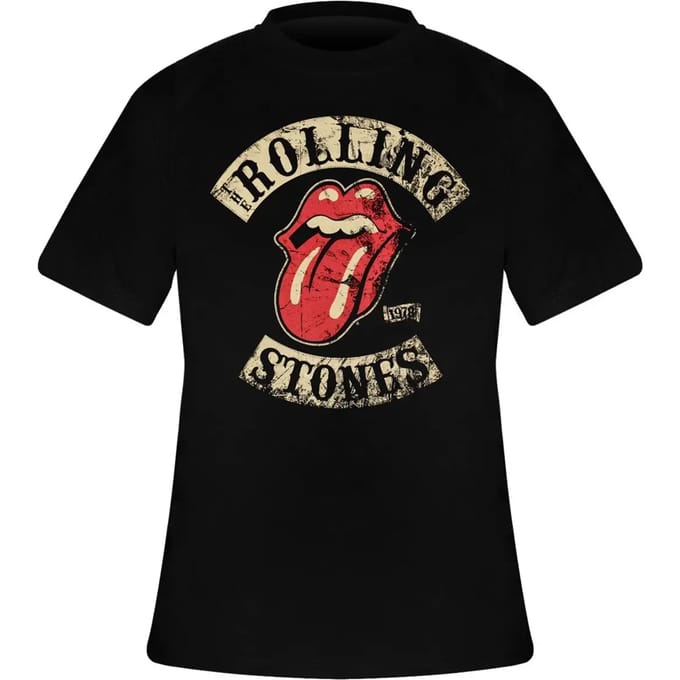 The Rolling Stones - Tour 1978 Heren T-shirt - S - Zwart