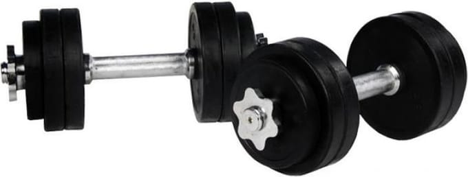 Gorilla Sports Dumbellset - Halterset - Rubber - 30 kg