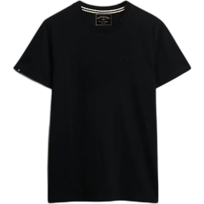 Superdry - Essential Gestapeld Logo Geborduurde T-shirt - Heren - T-shirts