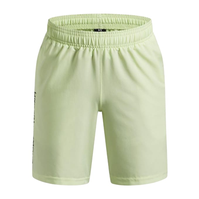 Under Armour Technische geweven korte broek met logo voor jongens (Lichtgroen)