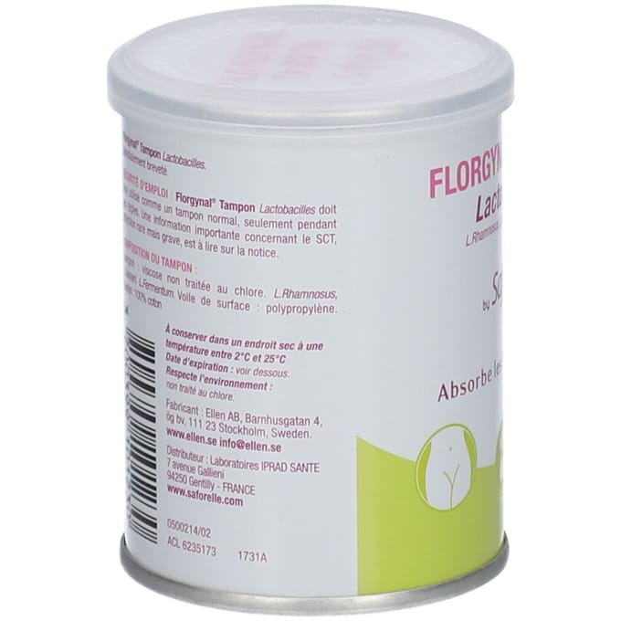 Saforelle® Florgynal® Probiotische tampon zonder inbrenghuls Super 8 Tampon