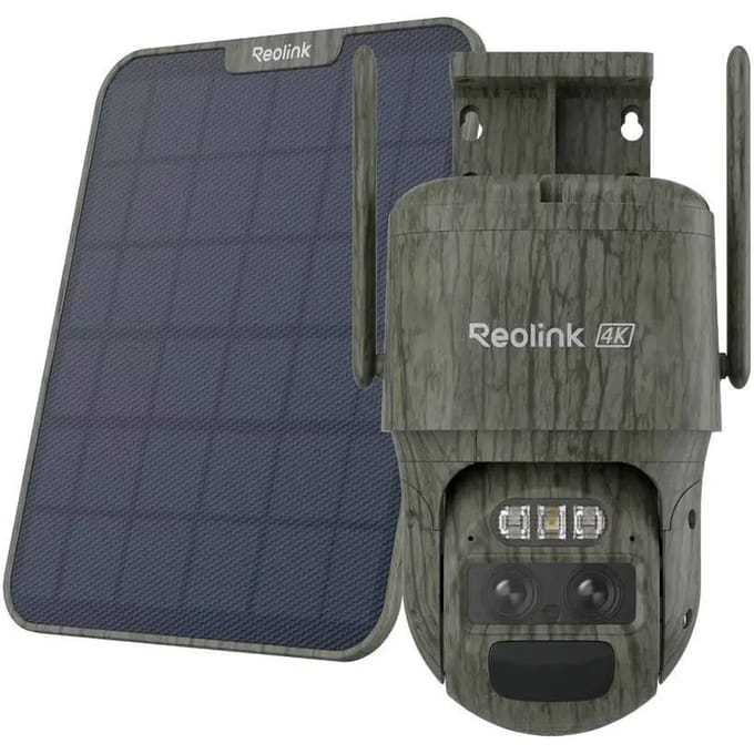 Reolink TrackMix Series G770 + Solar Panel 2 B4GTMXPT4K09SPC IP Bewakingscameraset LTE 3840 x 2160 Pixel