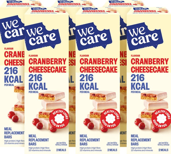 WeCare - Meal Replacement Bars - Cranberry Cheesecake 6 x 120 gr
