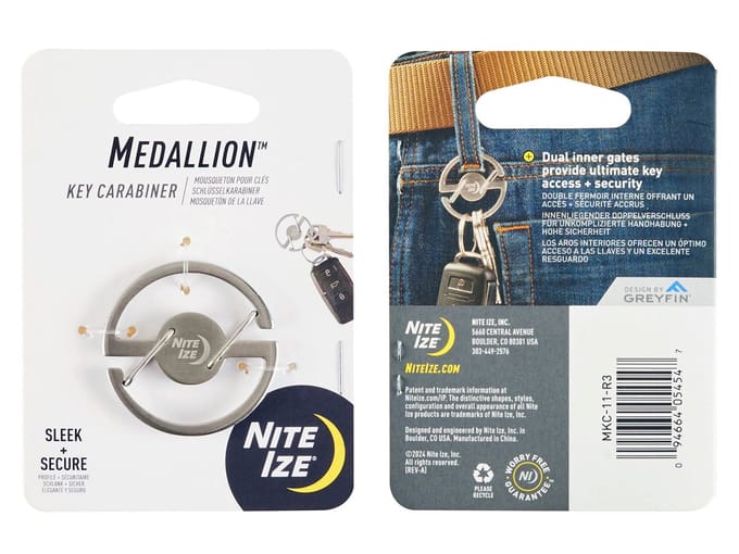 Nite Ize Medallion Karabijnhaak Zilver
