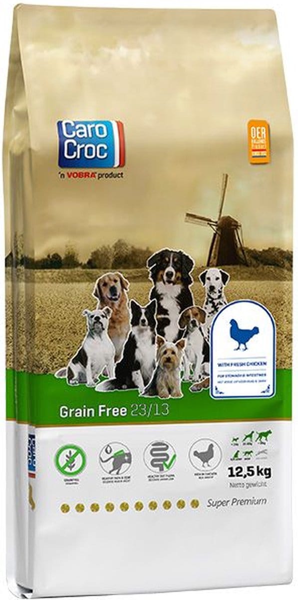 CaroCroc Grain Free 12,5 kg [23/13] met extra snack