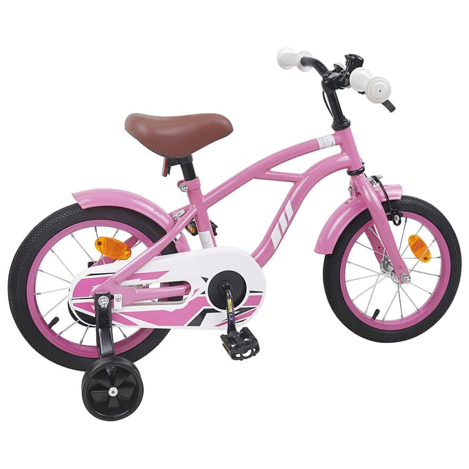 vidaXL - Kinderfiets - 12 - Inch - voor - 2-4 - jaar - oud - Licht - Roze