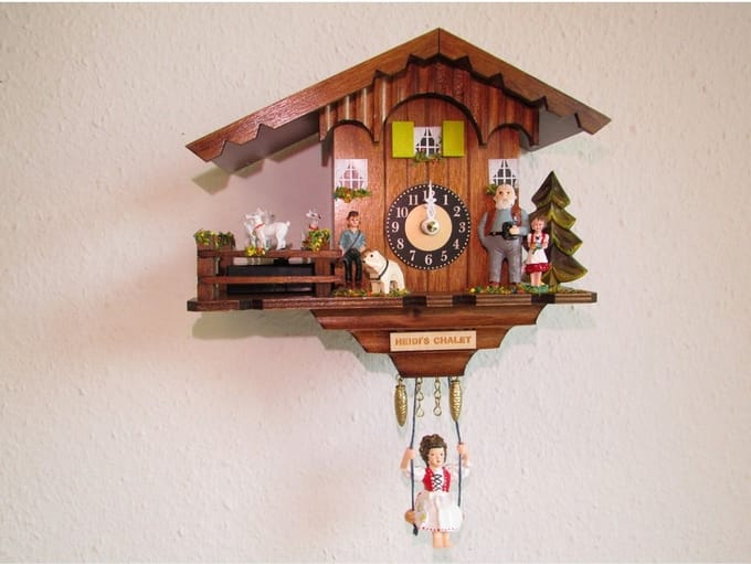 Engstler - 02243 SQT - Wandklok met schommel - Quartz