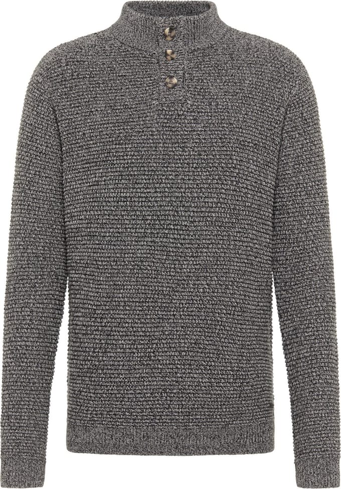 Mustang Emil trui cardigan grijs - maat S