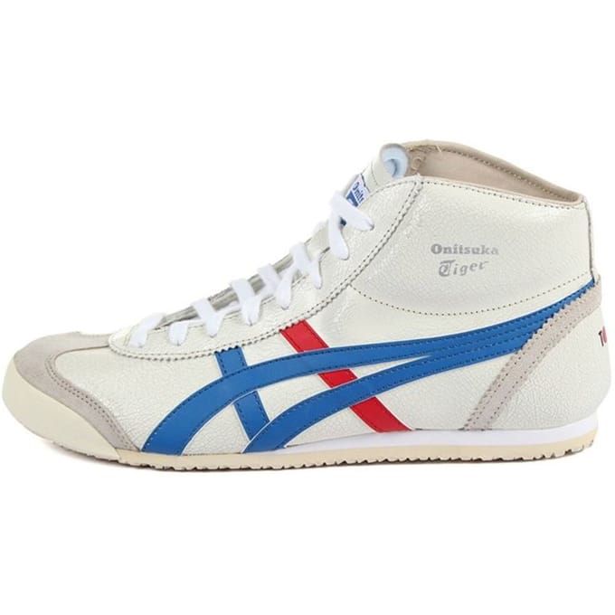Onitsuka Tiger Mexico Mid Runner Wit Blauw Rood Unisex Sneakers DL409-0142 38 white