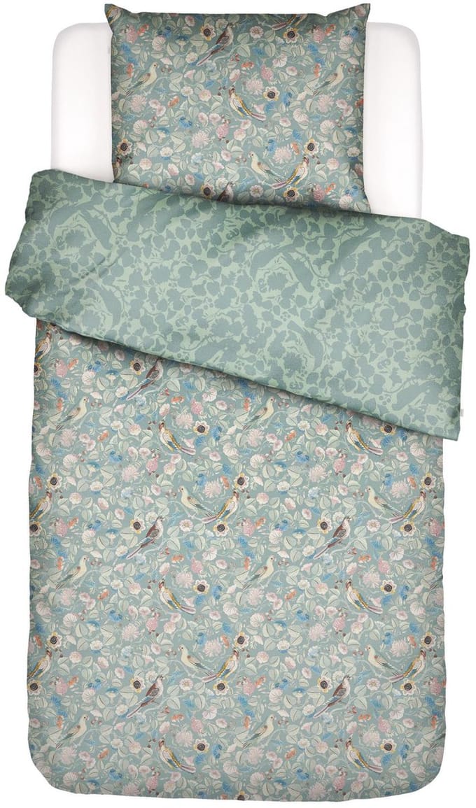 Essenza Aleste Dekbedovertrek Surf green - Eenpersoons – 140x200/220 cm