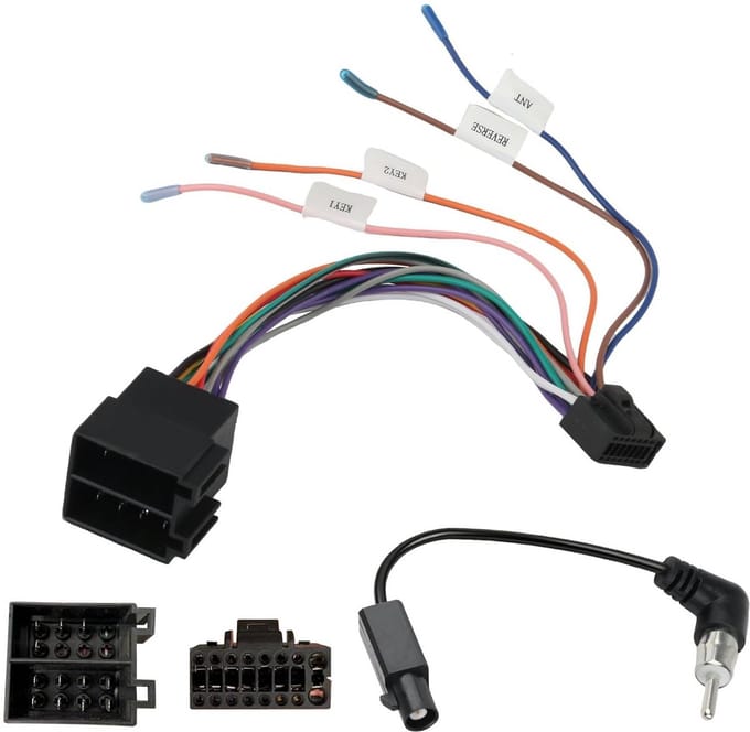 Autoradio Adapterkabel - ISO Stereo Kabelboom - Autoradio Installatie - Inclusief Antenne Adapter - 16-Pins