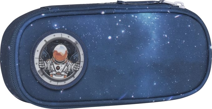 Beckmann etui - ovaal - leeg - Space Mission blue