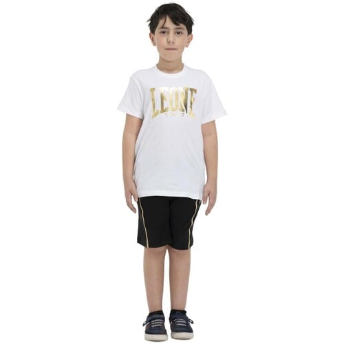 T-shirt Korte Mouw Leone 1947 Boy + Bermuda Italian Gold