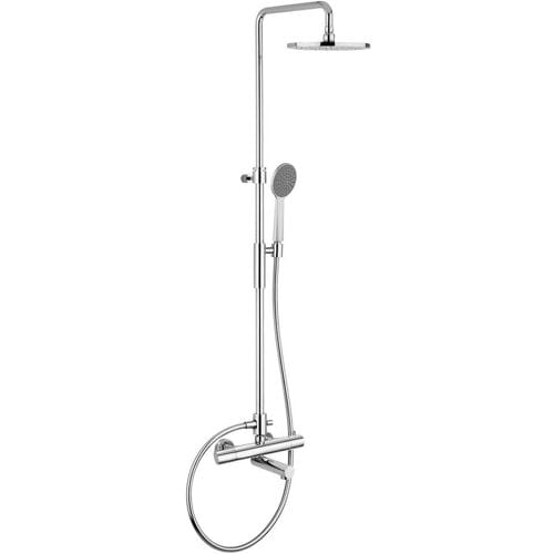 Kronenbach shower system 2.0 with tub thermostat and overhead shower 22.5 cm