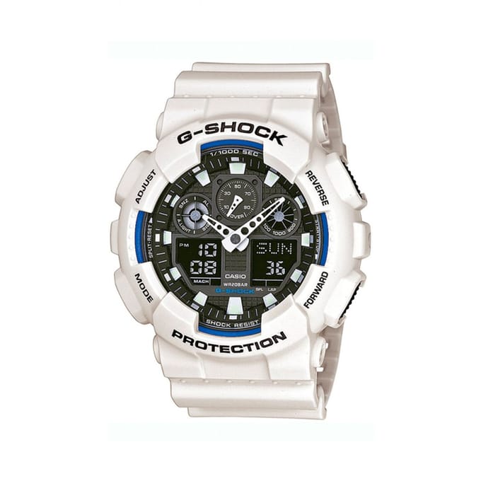 Casio G-Shock GA-100B-7AER Herenhorloge 51 mm - Wit