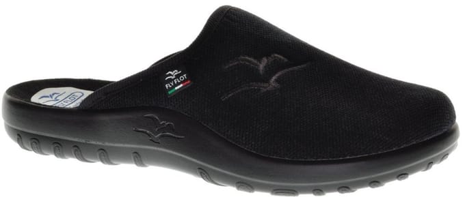 Zwarte Pantoffls Fly Flot maat 41