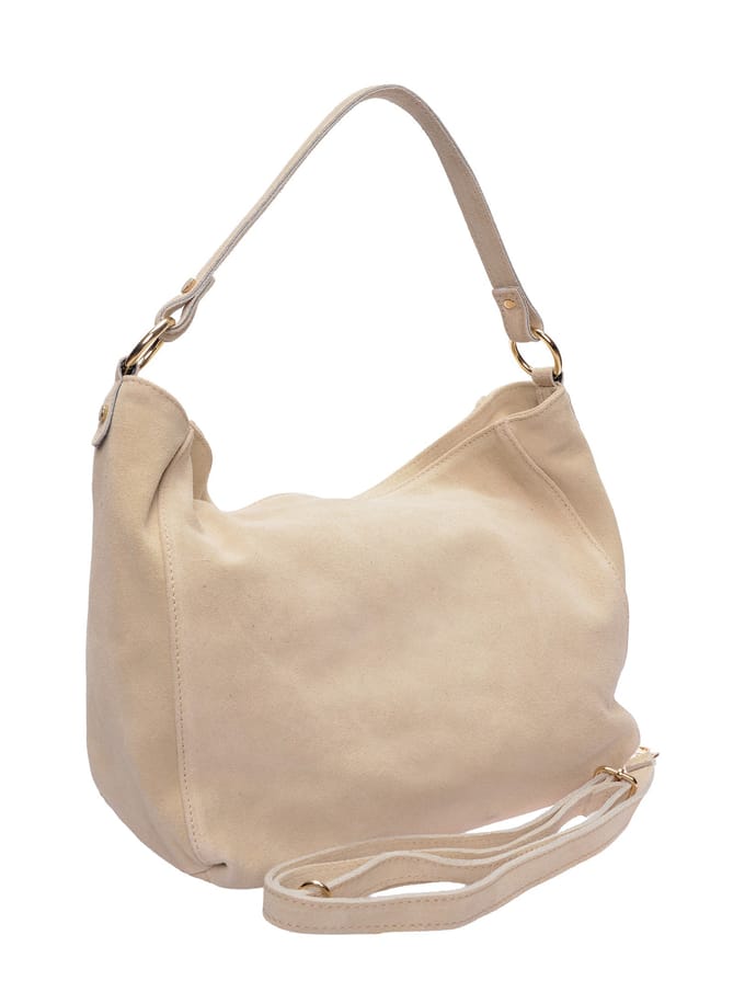 Isabella Rhea Beige Rundleer Tas