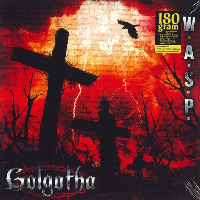 Disque LP WASP. - Golgotha NPR600VINYL Napalm Records 2015 Autriche Rock red
