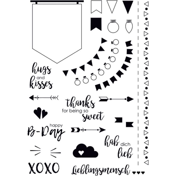 VBS Silicone stempel "Hugs and kisses"