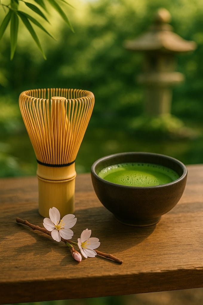 Matcha Bamboe Theeklopper