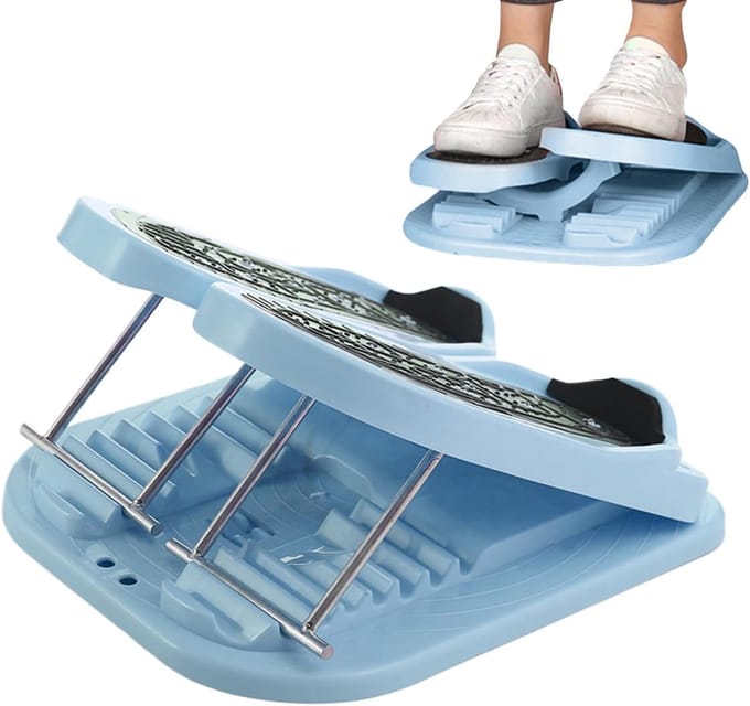 Kuitstretchplank - Trainingsplank - Fitness Training - 2-in-1 Ontwerp - 43 x 38 cm - Blauw