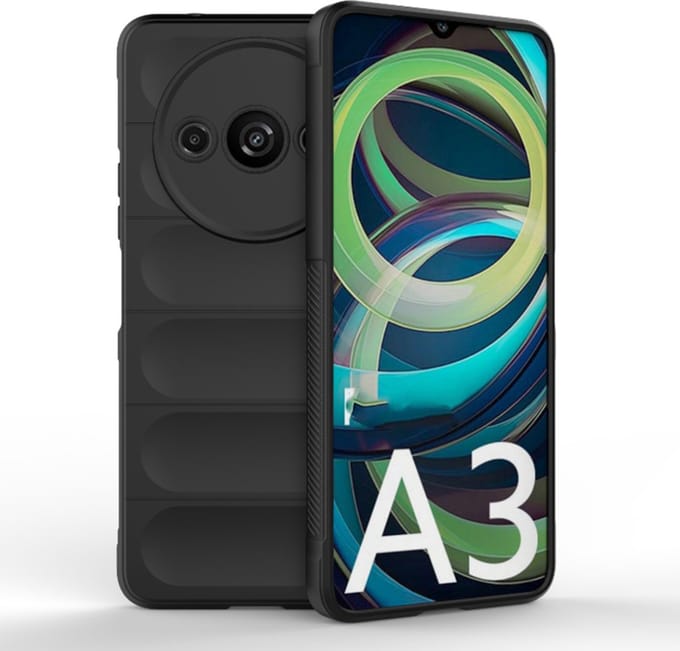 Hoesje geschikt voor Xiaomi Redmi A3/A3x - Techsuit Magic Shield Silicone Back Cover - Zwart