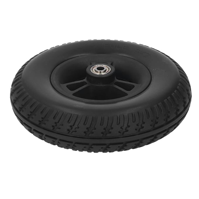 8 inch Rolstoelband PU Anti-Slip Explosiebestendig Sterk Draagvermogen Wiel Vervanging black
