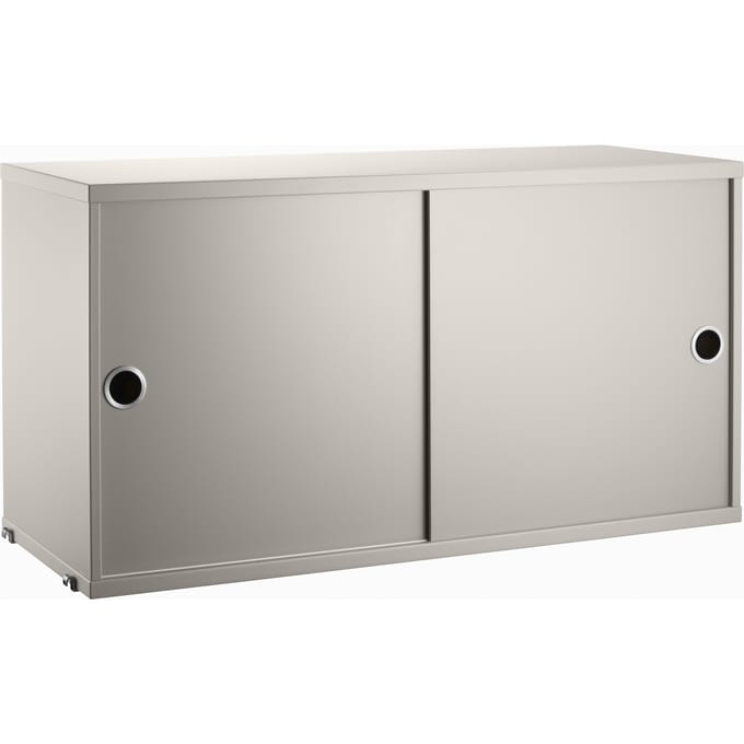 String Furniture - Kast met schuifdeuren - beige - Diepte 30 cm
