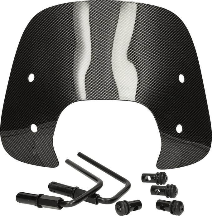 Mezoly Windscherm laag Vespa Sprint carbon