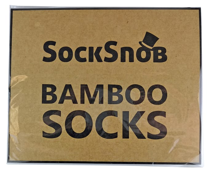 Set van 4 zachte, ademende bamboesokken voor heren - Wit