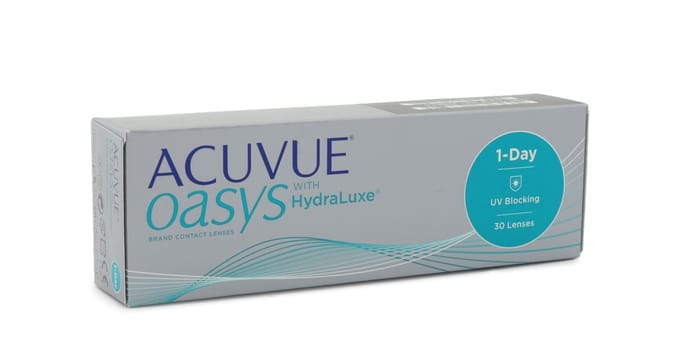 -1.00 - ACUVUE® OASYS 1-Day WITH HYDRALUXE - 30 pack - Daglenzen - BC 8.50 - Contactlenzen