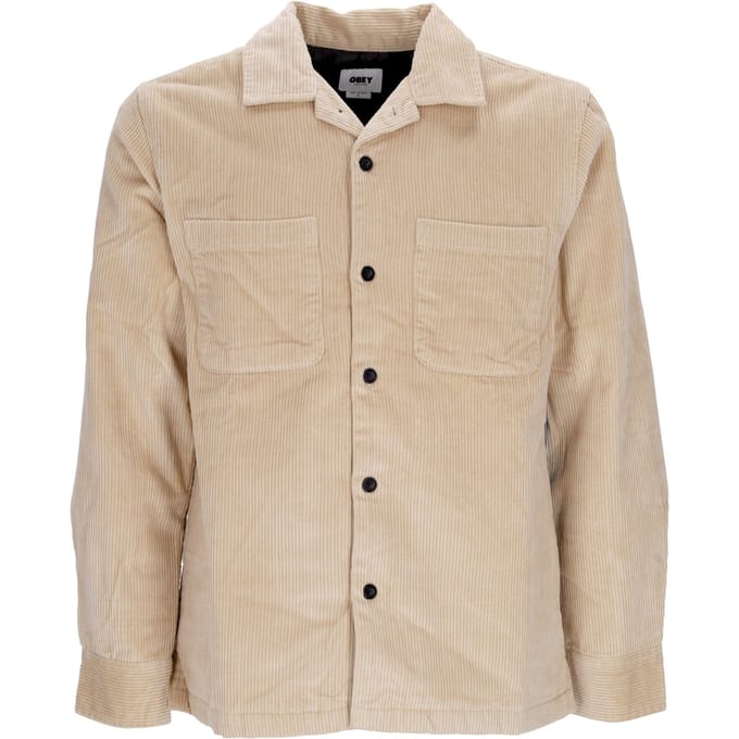 Simon Shirt Jacket Irish Cream gewatteerd herenoverhemd