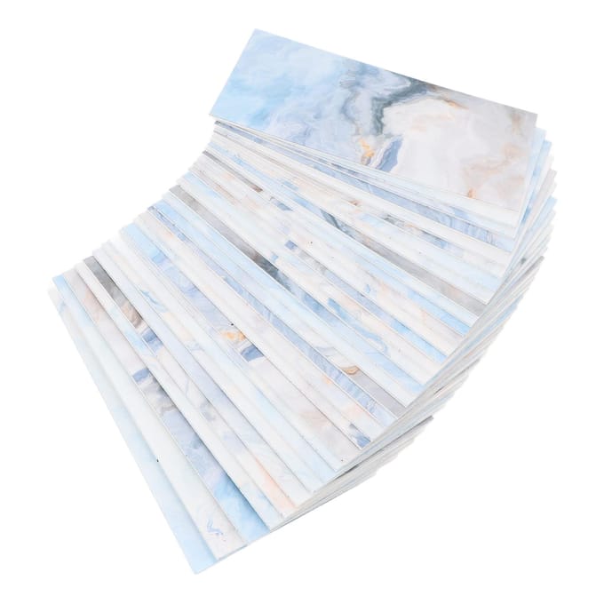 32 STUKS Wandpanelen Peel and Stick PVC Composiet Schuim Waterdicht Oliebestendig Gemarmerd Decoratieve Wand white