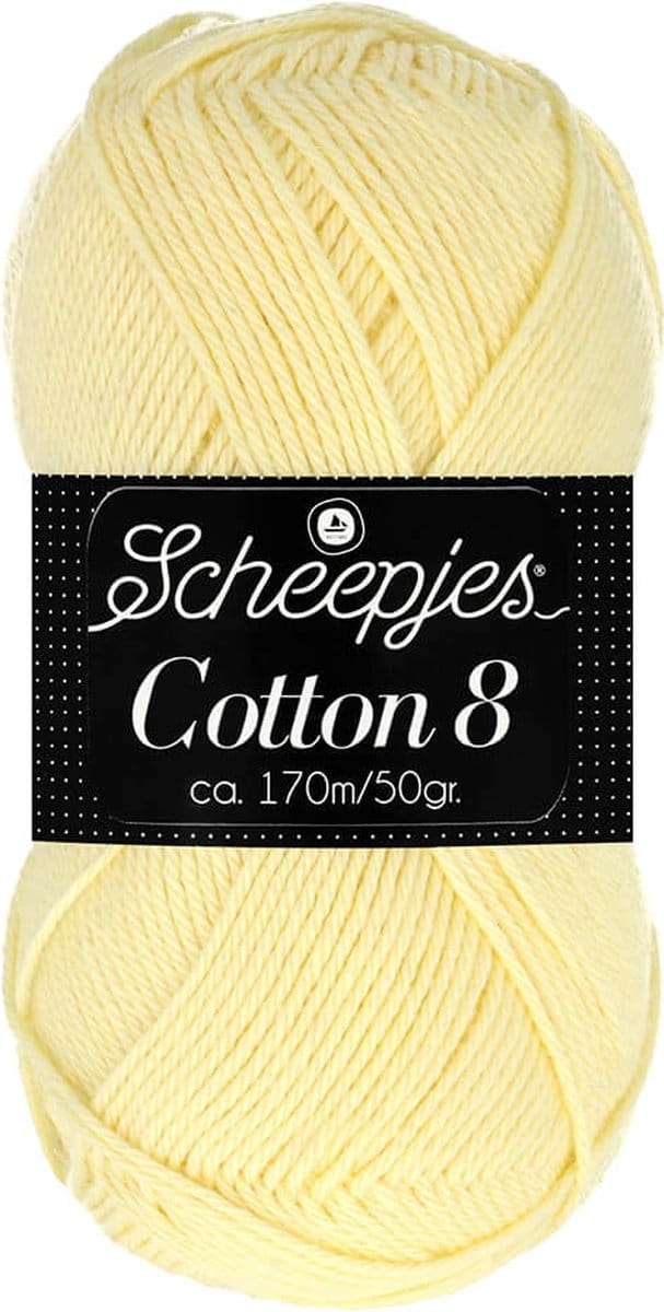 Scheepjes Cotton 8 50g - 508 Geel