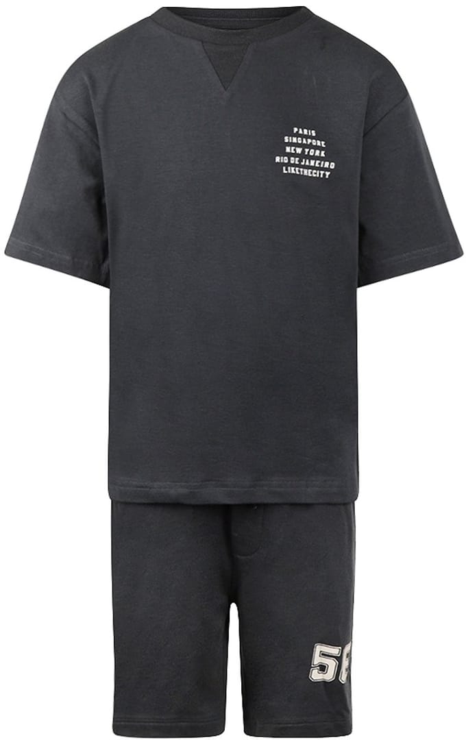 No Way Monday - Kledingset - Backprint - Anthracite - Loose Fit - Maat 146