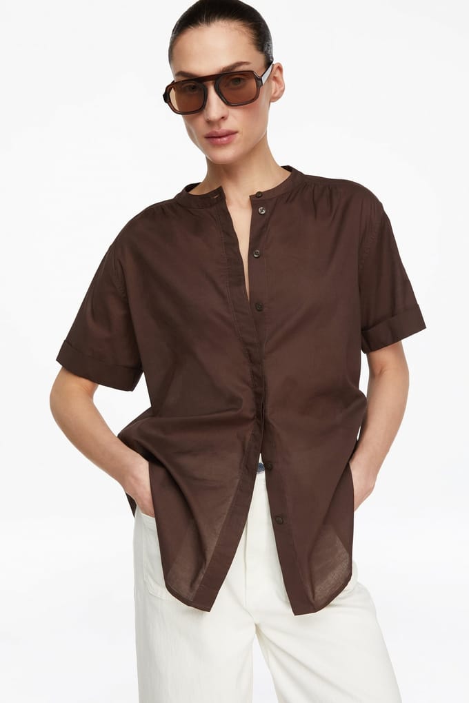 Comma  Blouses Brown Größe: 34 | Business hemden Outlet | Damen | Braun