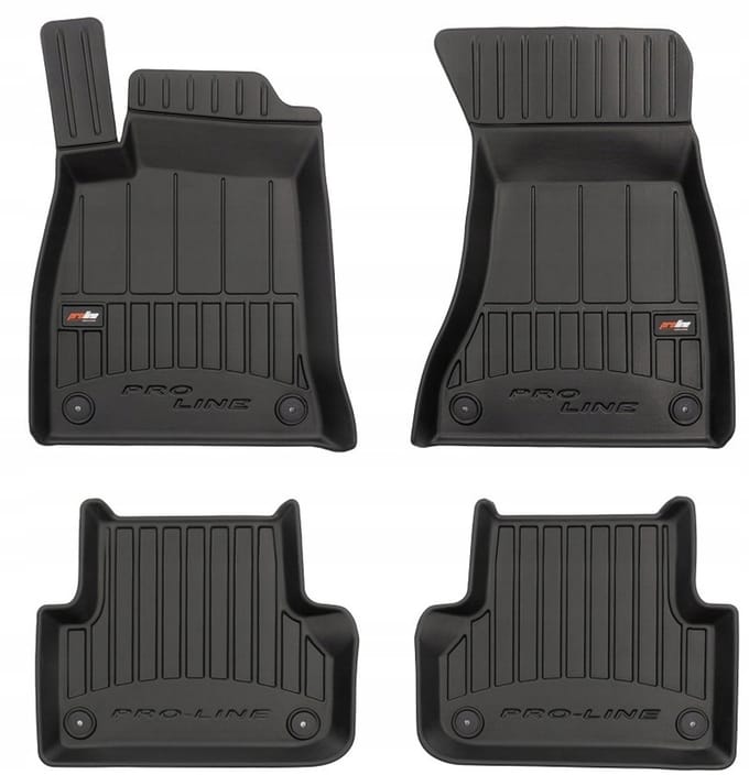 Frogum No.77 - Automatmatten passend voor Audi A4 B9 2015-2023 - 3D Korfmodel - TPE Rubber - Zwart