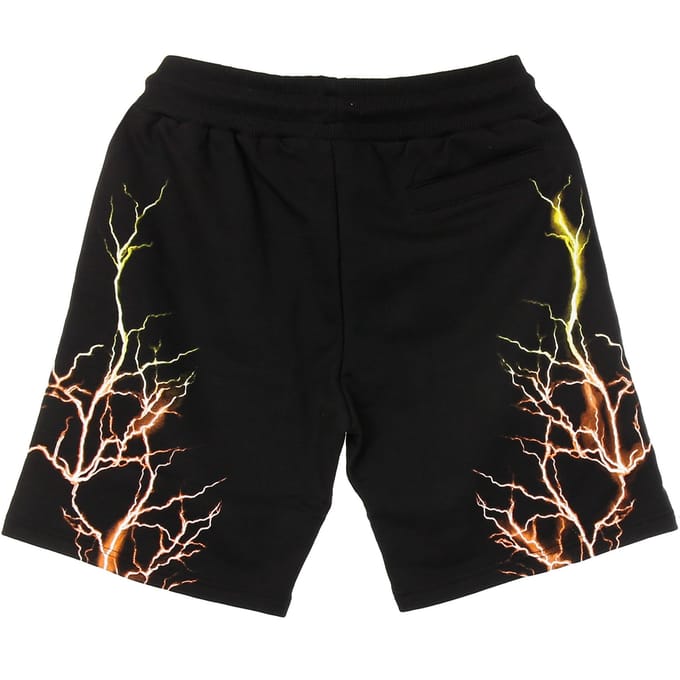 Heren trainingsshort oranje geel Lightning short zwart/oranje/geel